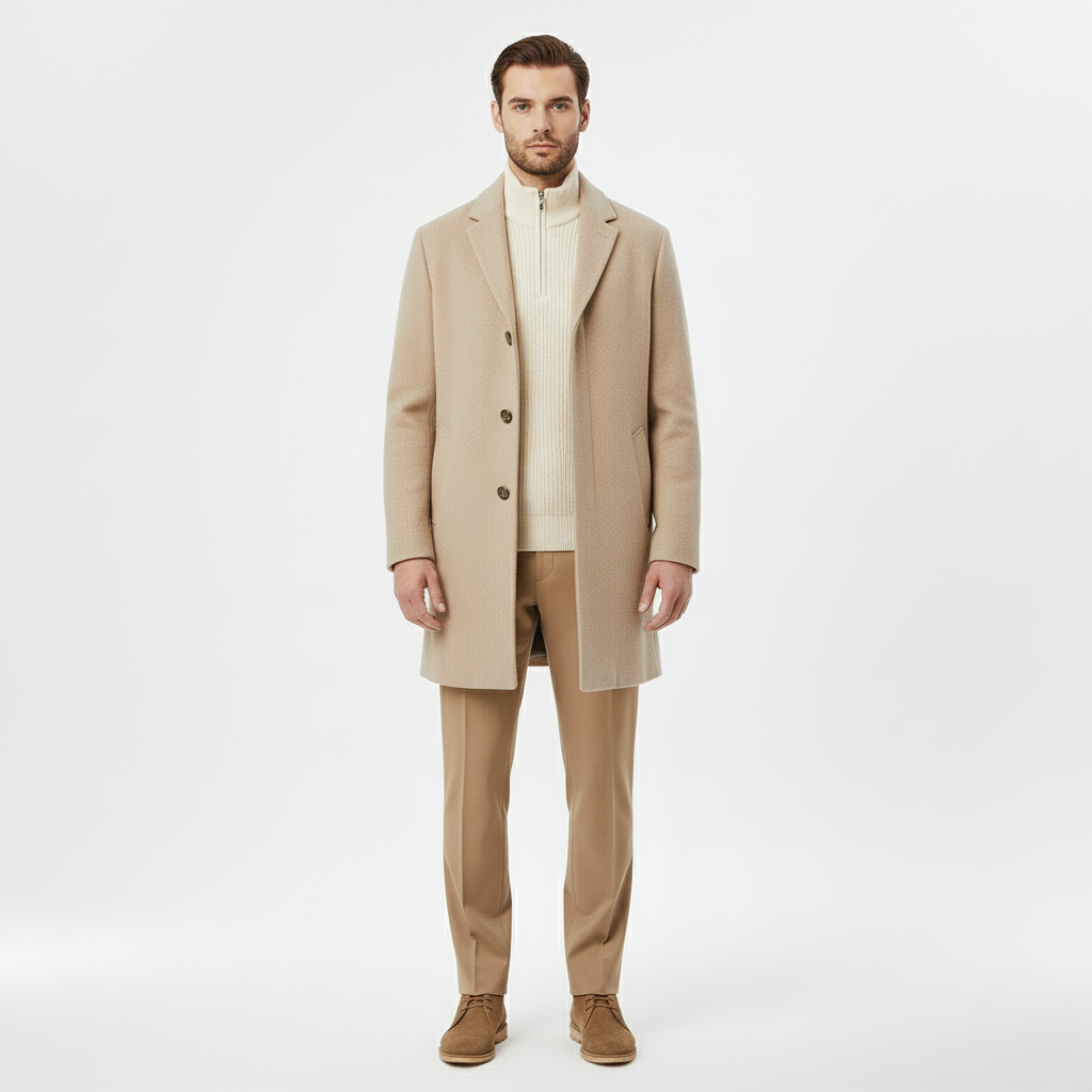 Men's Clean-Line Tailored Coat