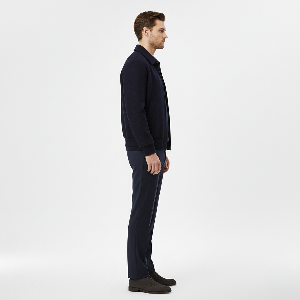 Men's Minimal Zip-Front Jacket