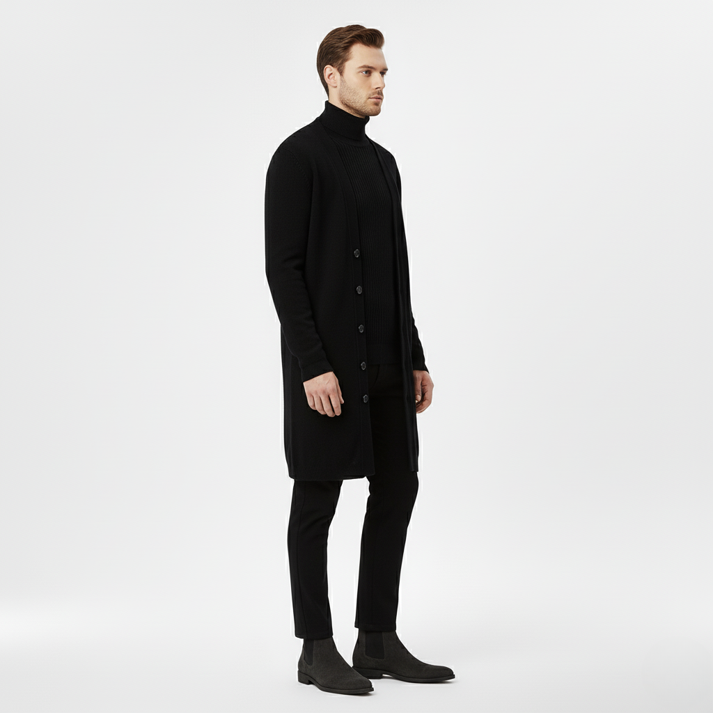 Men's Longline Layering Cardigan