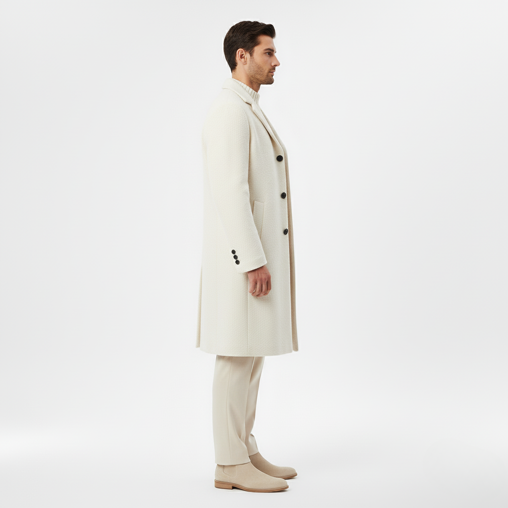 Men's Structured Wool Coat