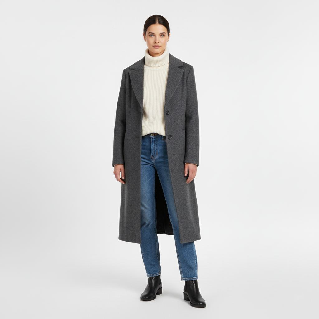 Women's Longline Structured Overcoat