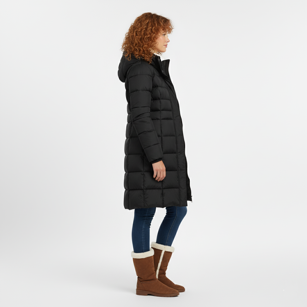 Women's Long Lightweight Puffer Coat