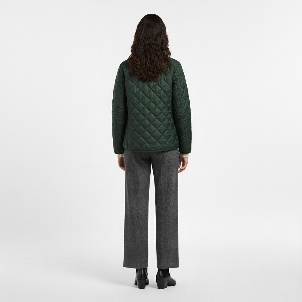 Women's Lightweight Collarless Quilted Jacket