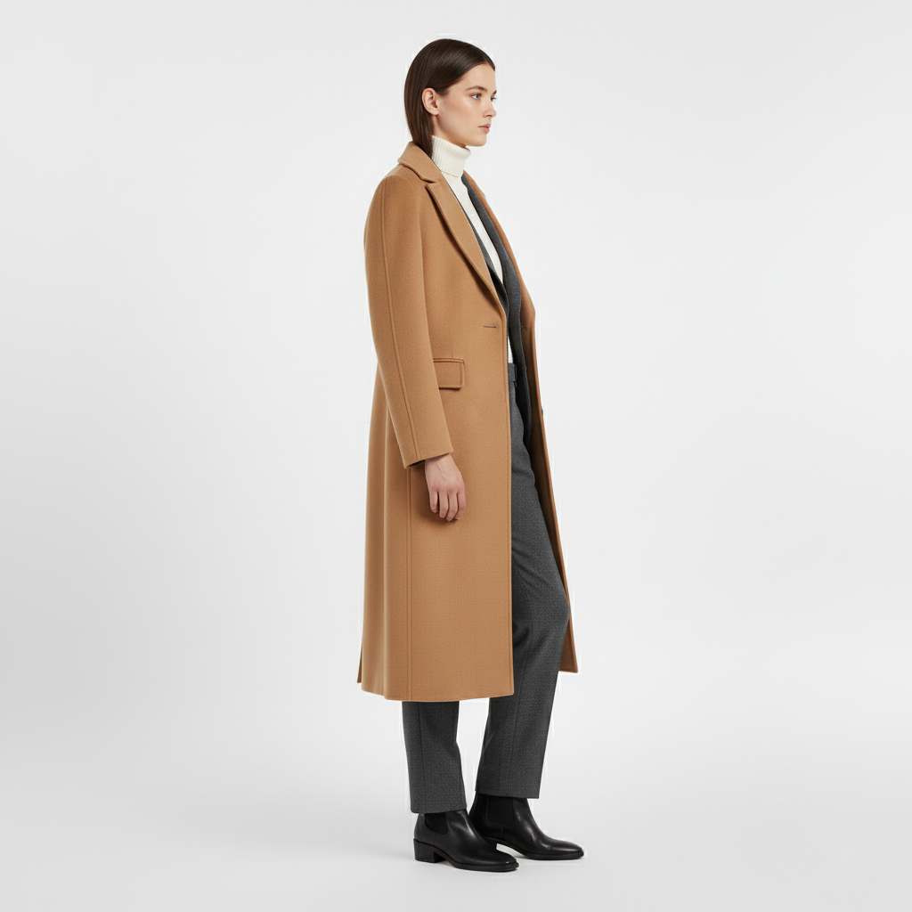 Women's Long Structured Tailored Coat