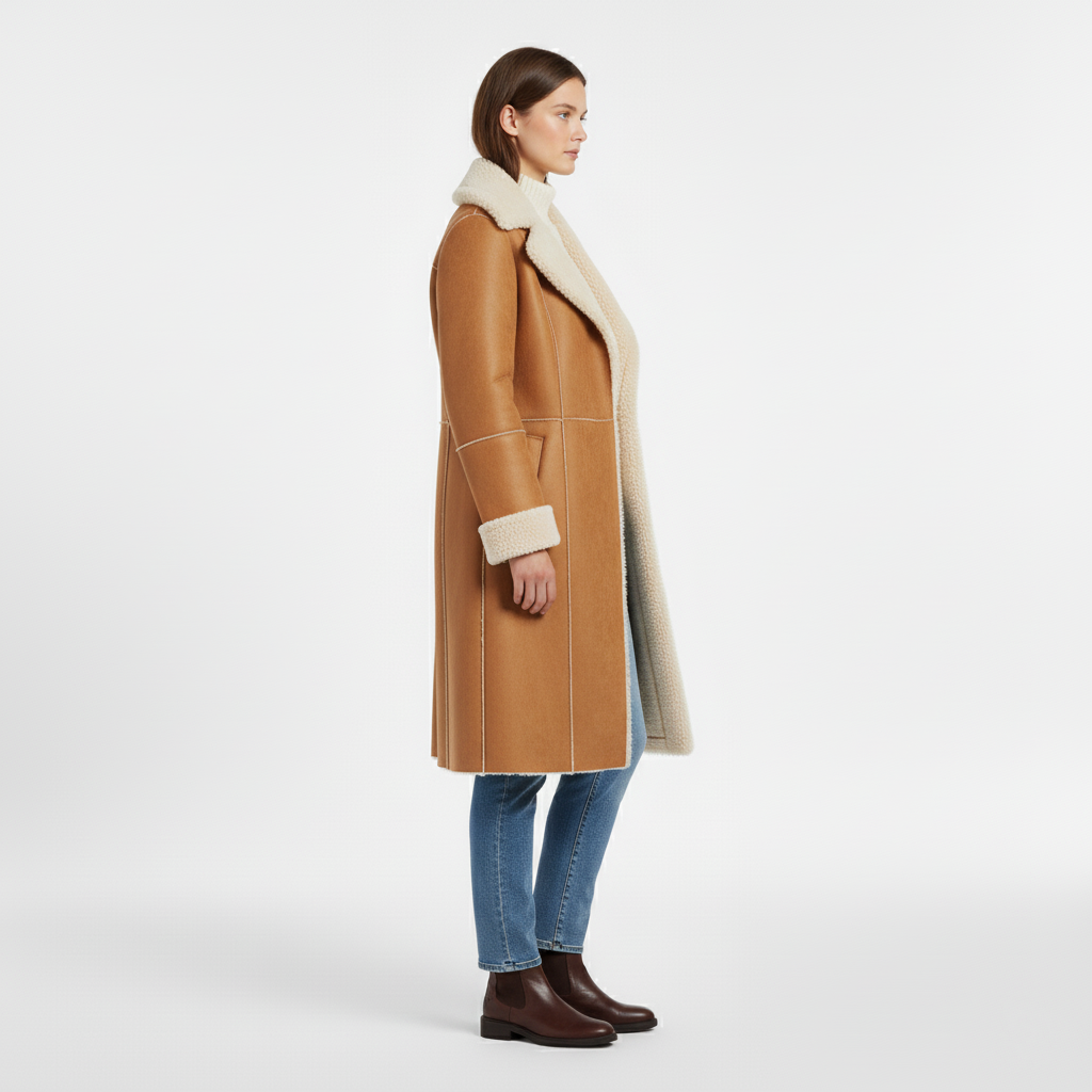 Women's Long Plush-Lined Coat