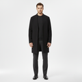 Men's Long Structured Wool Coat